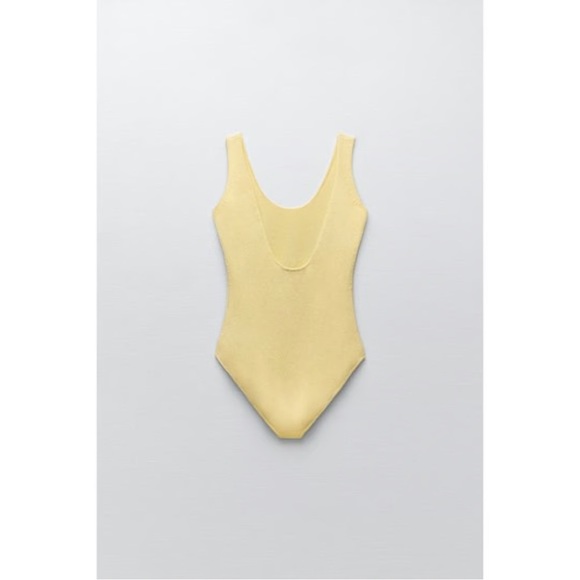 Zara Knit Low Back Bodysuit - Picture 3 of 8